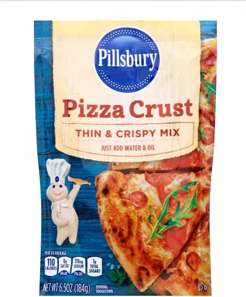 Pillsbury Pizza Crust Thin & Crispy Mix 6.5 oz