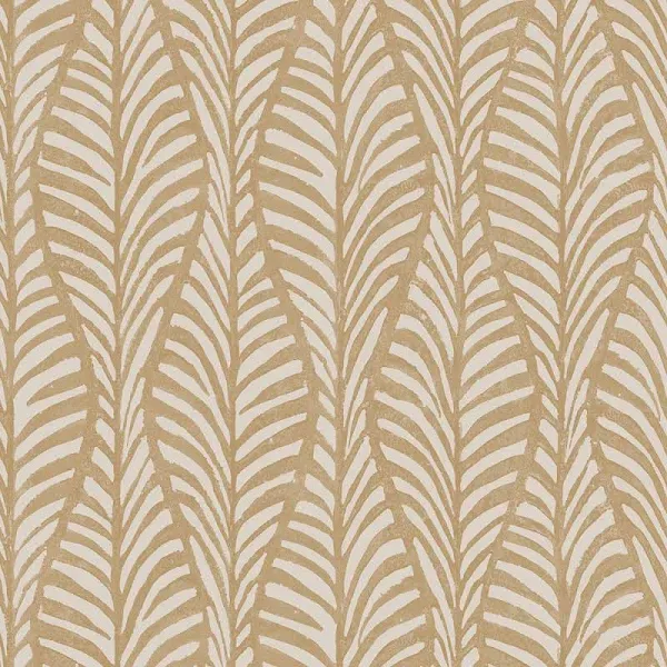 Tempaper Block Print Leaves Peel and Stick Wallpaper