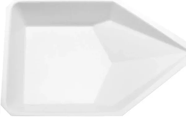 Heathrow Scientific Pour Boat Weighing Dishes, Small-Sized, 14 mL Capacity, Polystyrene, Disposable, White, 43mm Length x 58mm Width x 13mm Depth (Pack of 500)