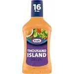 Kraft Thousand Island Salad Dressing (16 oz Bottles, Pack of 6)