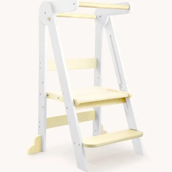 HARPPA Nordi | Foldable Toddler Tower, Montessori Stool, Montessori Towers, Kitchen Stool Helper, Kitchen Chair, Childrens Step Stool, Helper Tower