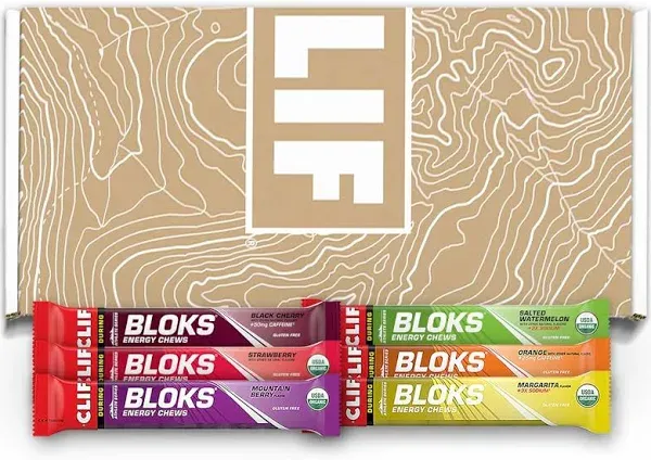 CLIF BLOKS - Energy Chews - Variety Pack - Non-GMO - Plant Based - Fast Fuel for