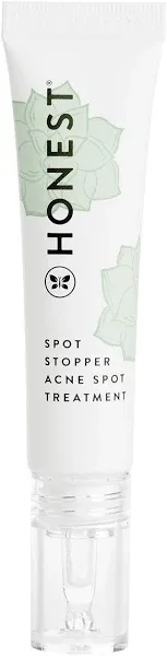 Honest Beauty Acne Fighting Spot Treatment for Oily Skin | Salicylic + Glycolic Acid, Witch Hazel | Vegan + Cruelty Free | 0.5 fl oz