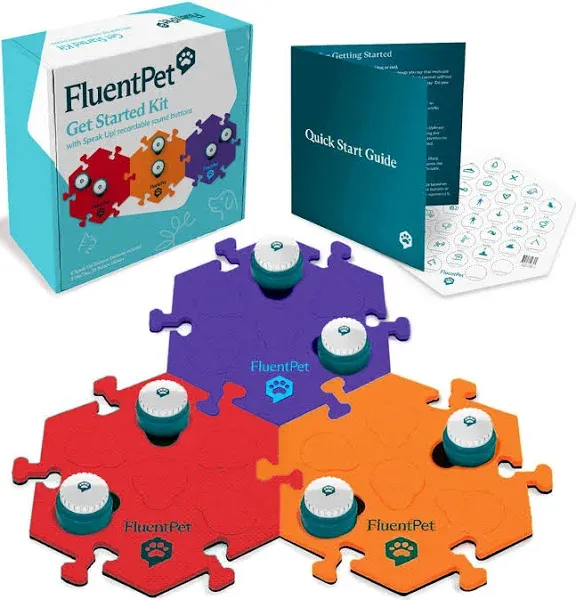 FluentPet Speak Up Get Started Kit with Clearer Upward-Facing Sound