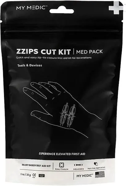 My Medic - ZZips Cut Kit - Wound Closure Devices, A Revolution in Suture Alternatives