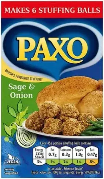 Paxo Sage and Onion Stuffing Mix