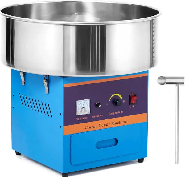 Commercial Cotton Candy Machine 1000W with Stainless Steel Bowl