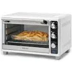 Betty Crocker Air Fryer Convection Toaster Oven, White