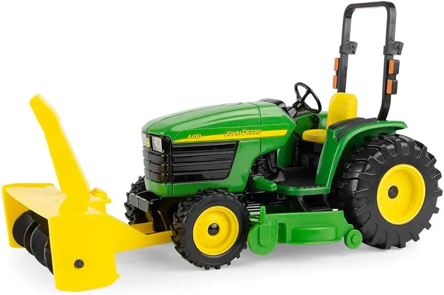 John Deere 1/16 Scale 4410 with Mower Deck and Snow Blower Toy