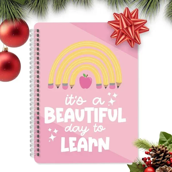 Hadley Designs Pink Undated Teacher Planner