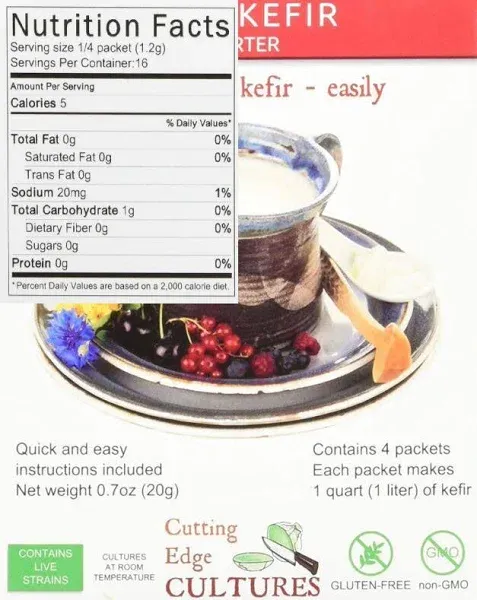 Cutting Edge Cultures Easy Kefir Starter Culture