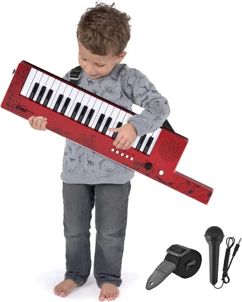 Pyle Digital Musical Karaoke Portable Electronic Piano Keyboard