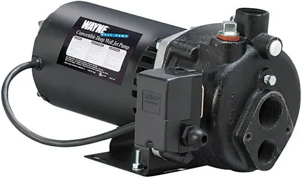 Wayne CWS75 3/4 HP Convertible Jet Well Pump