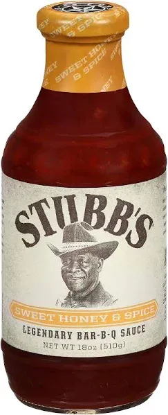 Stubb's Sweet Honey & Spice BBQ Sauce, 18 oz