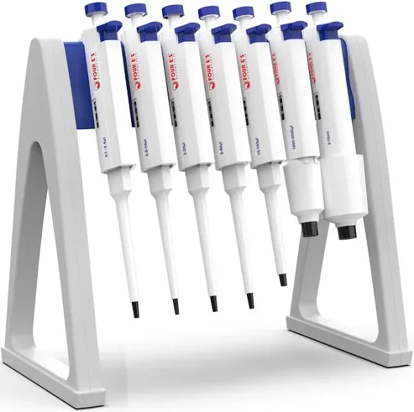 Four E's Scientific Laboratory Pipette Stand,Hold Up to 7 Pipettes