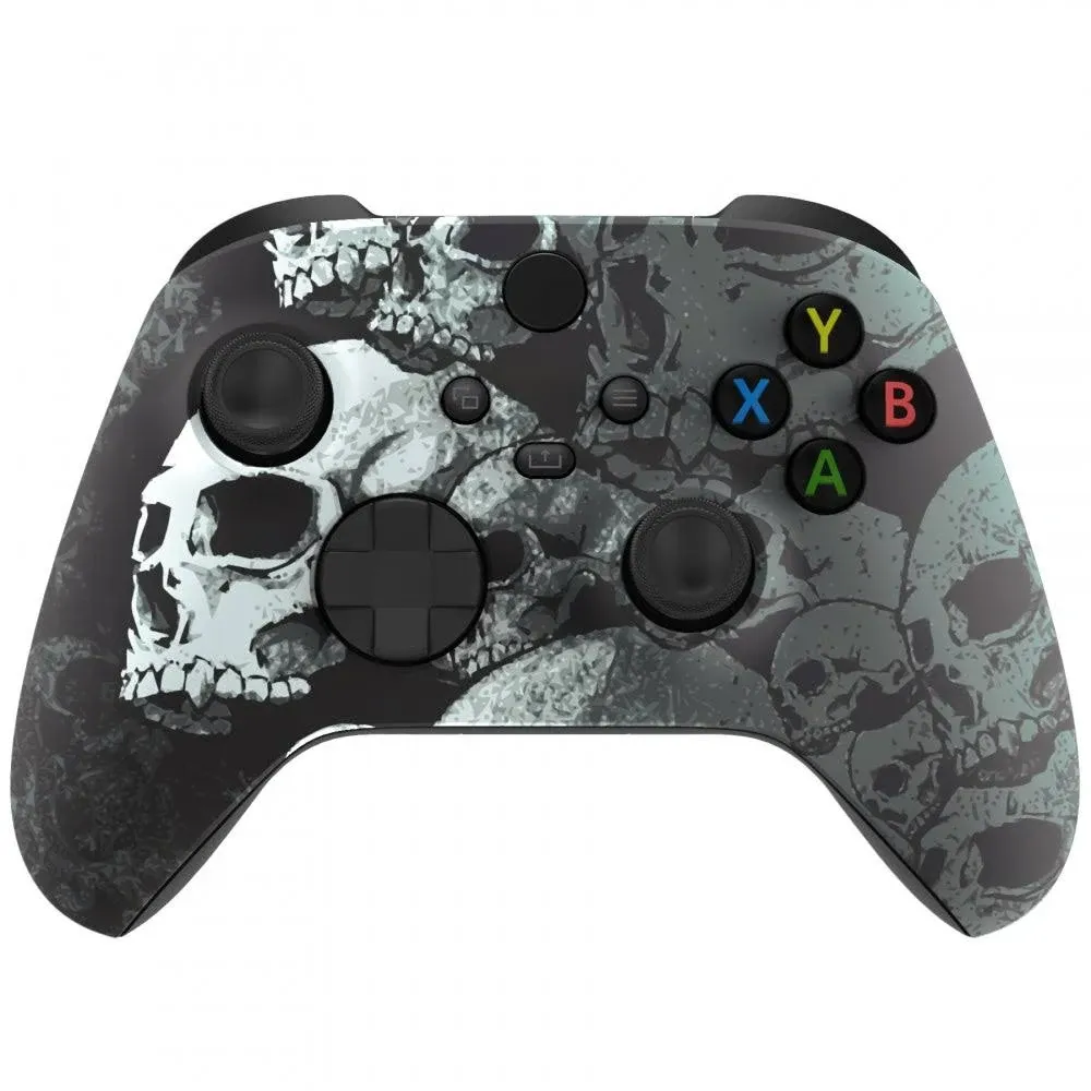 eXtremeRate Replacement Front Housing Shell For Xbox Series x & S Controller - Lonely Skull