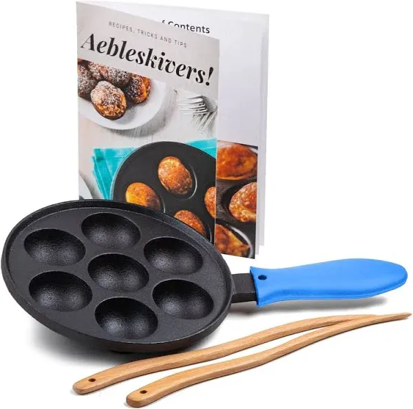 Upstreet Cast Iron Aebleskiver Pan