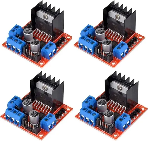 DIGISHUO 4pcs L298N Motor Driver Controller Board Module Stepper