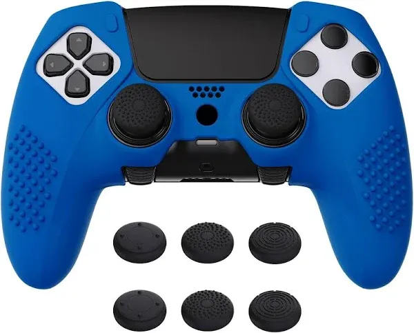 PlayVital 3D Studded Edition Anti-Slip Silicone Cover Case for PS5 Edge Controller