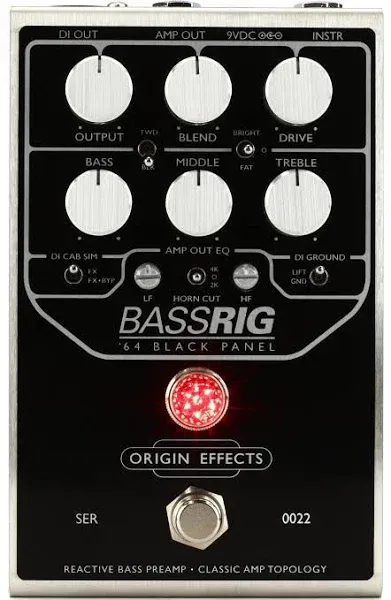 Origin Effects BassRIG '64 Black Panel Bass Preamp