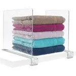 Sorbus Acrylic Shelf Dividers for Shelves- 6 Pack