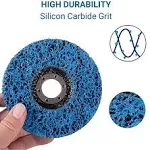 Strip Discs Stripping Wheel for Angle Grinder, Paint Remover Stripper for Metal/Wood, Clean Paint Rust Oxidation Welds - CORTOOL 5 Pack Premium Silicon Carbide Strip Discs (4-1/2" x 7/8")