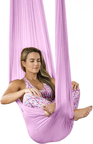 HEALTHYMODELLIFE PINC Active Silk Aerial Yoga Swing & Hammock Kit for Improved Yoga Inversions