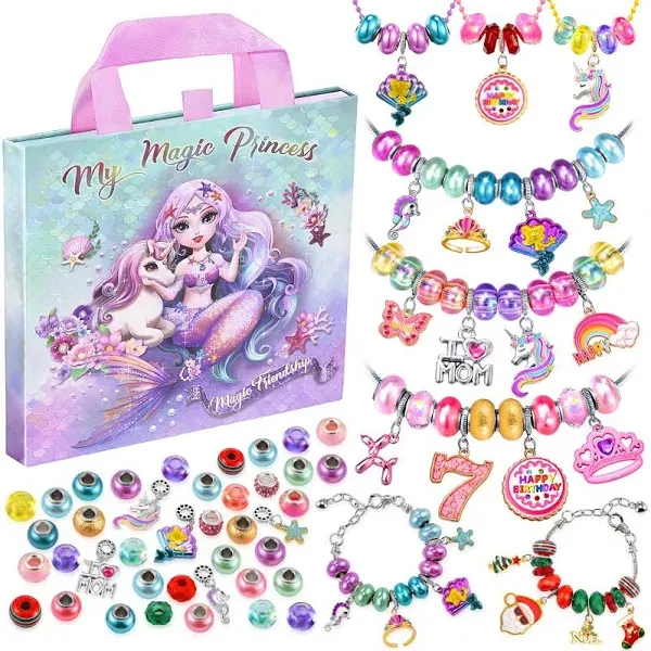 BDBKYWY Girls Charm Bracelet Making Kit