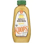 Koops Mustard Organic Spicy Brown 12 oz