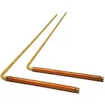 Mydeal Solid Copper and Brass Dowsing Rods with Smooth Movement for Tracing S... 680196648202