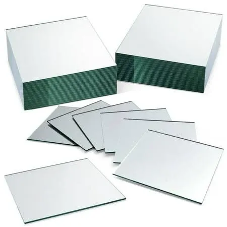 Bright Creations Square Mirror Tiles