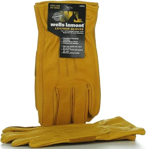 Wells Lamont Premium Leather Work Gloves