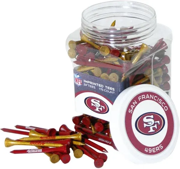 San Francisco 49ers Jar Of 175 Golf Tees