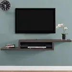 Martin Furniture - Asymmetrical Wall Mounted TV Console, 60-Inch, Skyline Walnut - IMAS360S