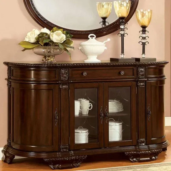 Furniture of America Bellagio Server IDF-3319SV