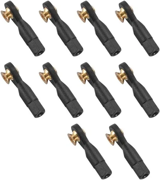 uxcell 10Pcs M3 3.0xL29mm Lever Steering Linkage Tie Rod End Ball Head End with Screws and Nut for RC Robot