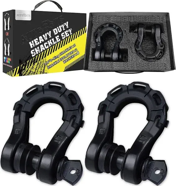 AUTOBOTS D Ring Shackles Heavy Duty 68,000 lbs Capacity Stronger Than 3/4" D Shackle