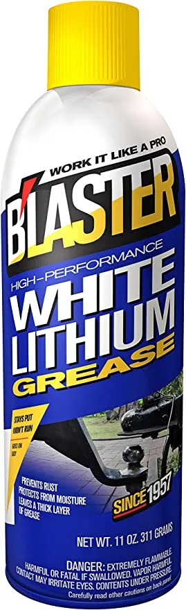 B'laster 16-LG-12PK High-Performance White Lithium Grease - 11-Ounces - Case of 12