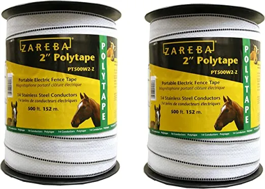 Zareba Systems 2" Poly Tape (2 Pack), 500'