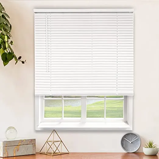 CHICOLOGY Blinds for Windows , Mini Blinds , Window Blinds , Door Blinds , Blinds & Shades , Camper Blinds , Mini Blinds for Windows , Horizontal Window Blinds , Gloss White, 30"W X 36"H