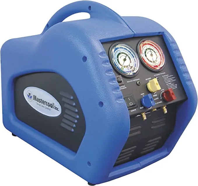 Mastercool Refrigerant Recovery System, 1/2 HP Oil-Less Compressor, 69000, Blue