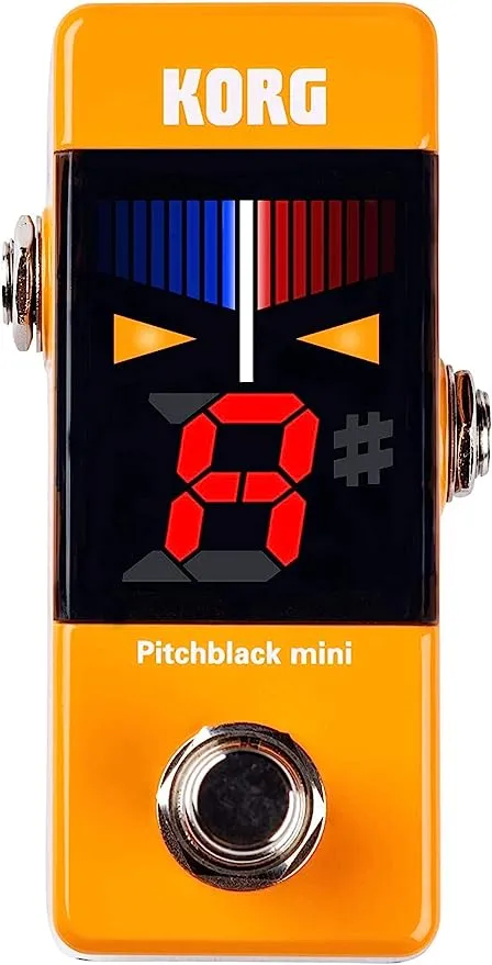 KORG guitar / bass pedal tuner Pitchblack mini OR orange PB-MINI OR Mini Size