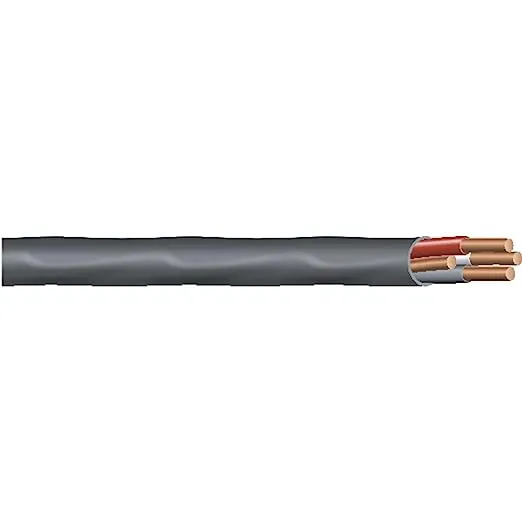 Southwire 63949202 8/3 Romex Type Nm-B W/g Non-Metallic Copper Wire, 125 ft. Black