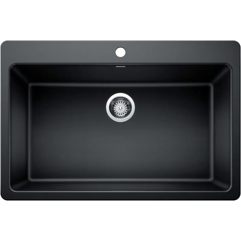 Kohler K-5863-4-96; Cape Dory (R) self-rimming kitchen sink with four-hole faucet drilling; in Biscuit