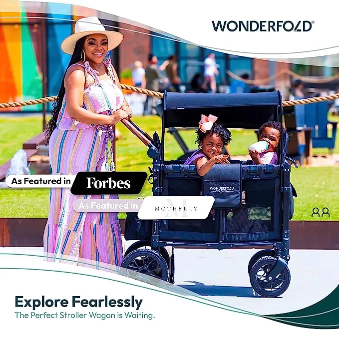 Wonderfold W2 Luxe Double Stroller Wagon