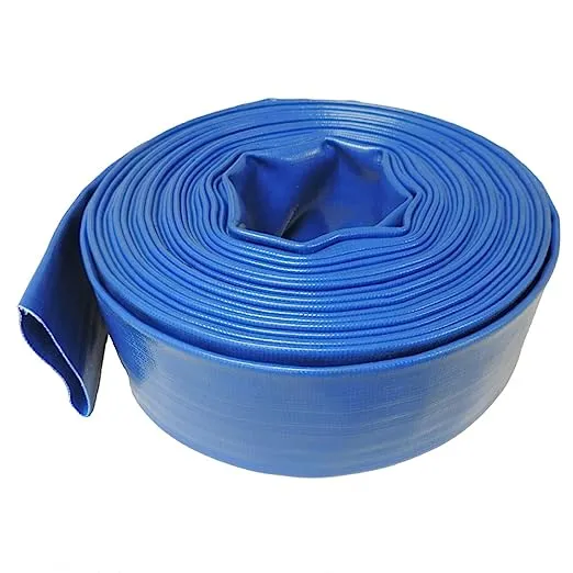 2""x50Ft Heavy Duty Blue Lay Flat Discharge and Backwash Hose