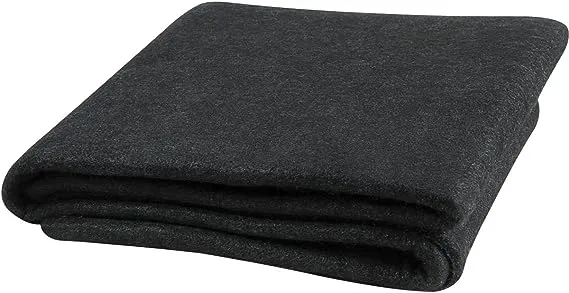 Steiner 316-6X8 Velvet Shield 16-Ounce Black Carbonized Fiber Welding Blanket, 6' x 8'