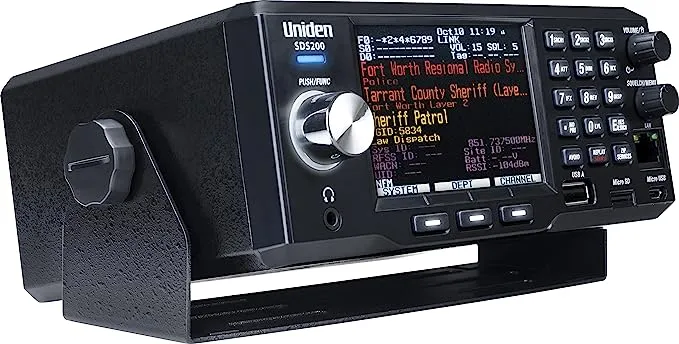 Uniden SDS200 True I/Q™ TrunkTracker X Base/Mobile Digital Scanner. Incredible Digital Performance. TrunkTracker X Technology Provides The Best Digital Decode Performance in The Scanner Industry.