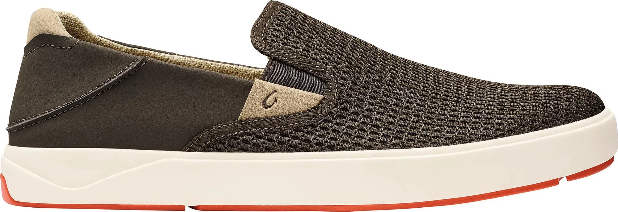 OLUKAI Lae'ahi Men's Slip On Sneakers, Lightweight Barefoot Feel & Breathable Mesh, Water Resistant Heel & Wet Grip Rubber