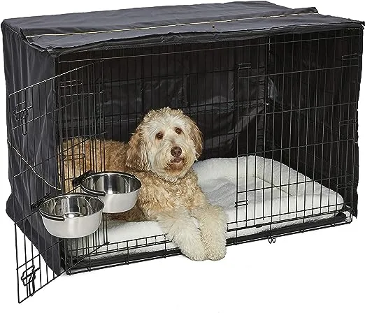 MidWest Homes for Pets iCrate Dog Crate Kit, Black